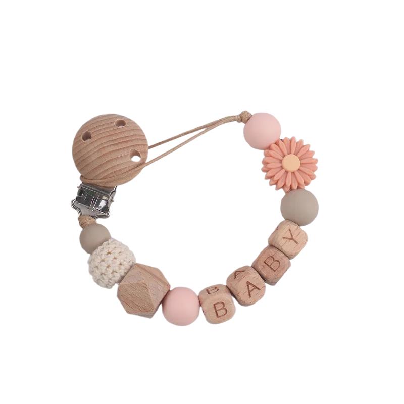 Baby Products Eco Friendly - Clip per ciuccio in legno di