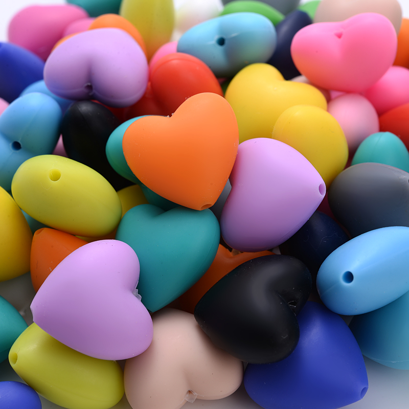 Baby Products Eco Friendly - 20 Pz 18x20mm Cuore di Pesca