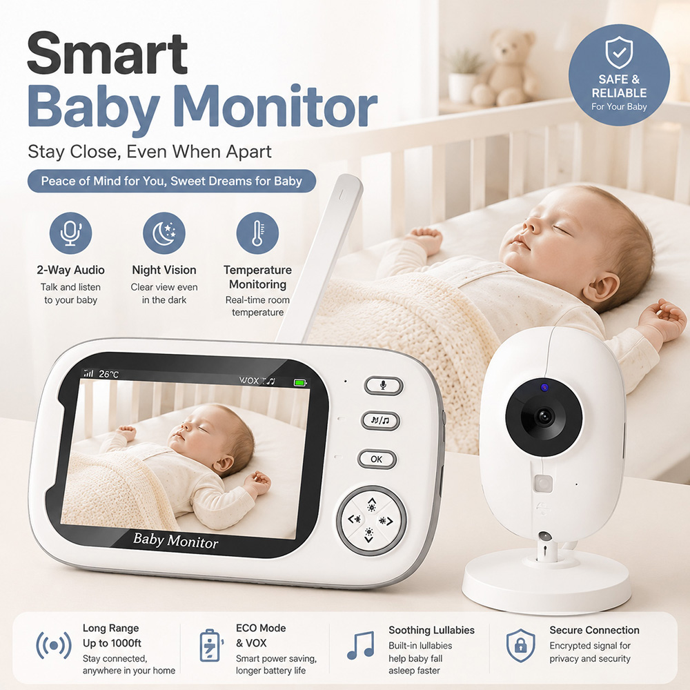 Baby Products Video - Baby Monitor da 3,5 pollici con