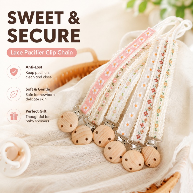 Baby Products For 1 Year Old - Catenella Portaciuccio in Pizzo per Neonati,