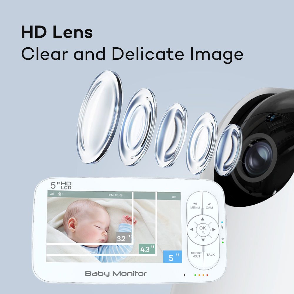 5 pollici 2MP 1080P APP teleco - Baby Products Video recensione e prezzo